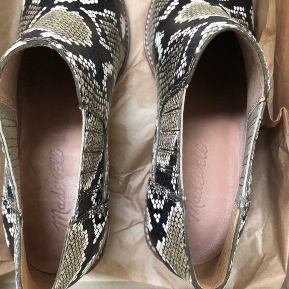 Madewell Sonia Leather Snakeskin Chelsea Boot